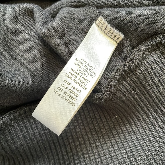 Calvin Klein Black Full Zip 100% Knit Cotton lightweight Jacket XL - Picture 5 of 6